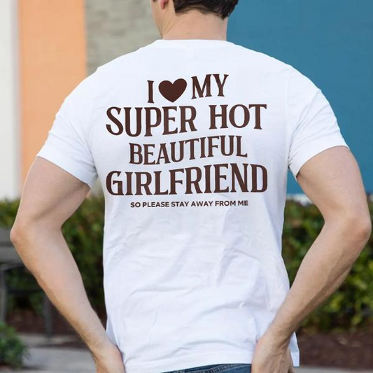 I Love My Girlfriend Heart Romantic Graphic T-Shirt / Sweatshirt / Hoodie
