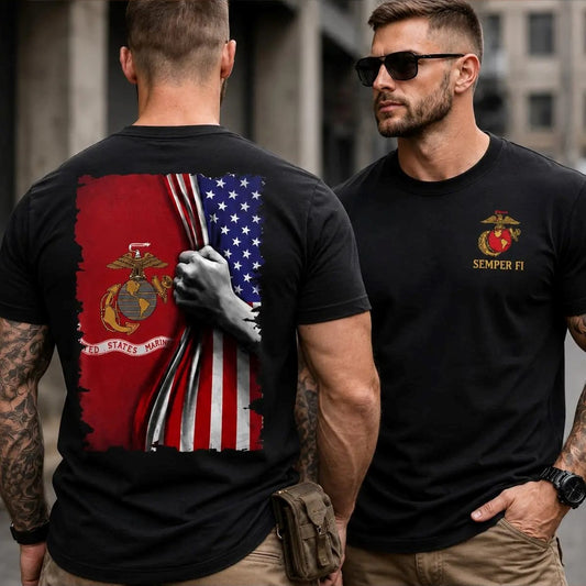 Marine Semper Fi American Flag T-Shirt / Sweatshirt / Hoodie