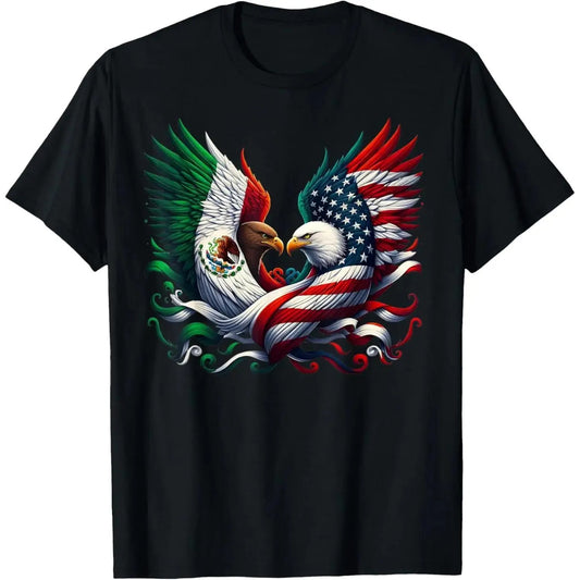 America Mexico Flag Graphic T-Shirt / Sweatshirt / Hoodie