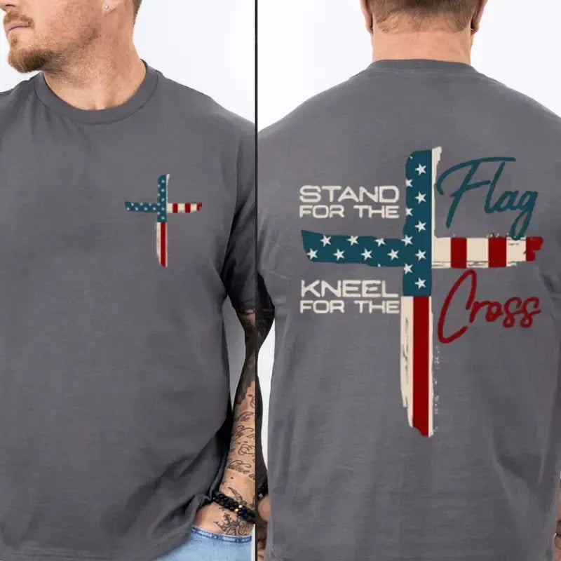 Stand For The Flag Kneel For The Cross T-Shirt / Sweatshirt / Hoodie