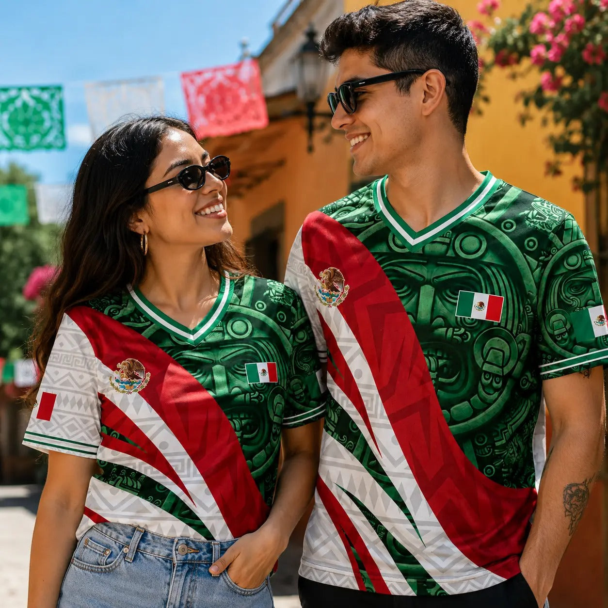 Mexico Inspired Cultural Graphic - Soccer Jersey
