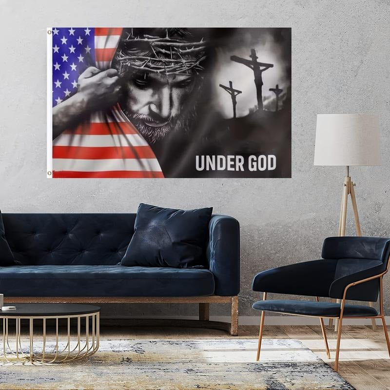 Under God Pattern American Flag