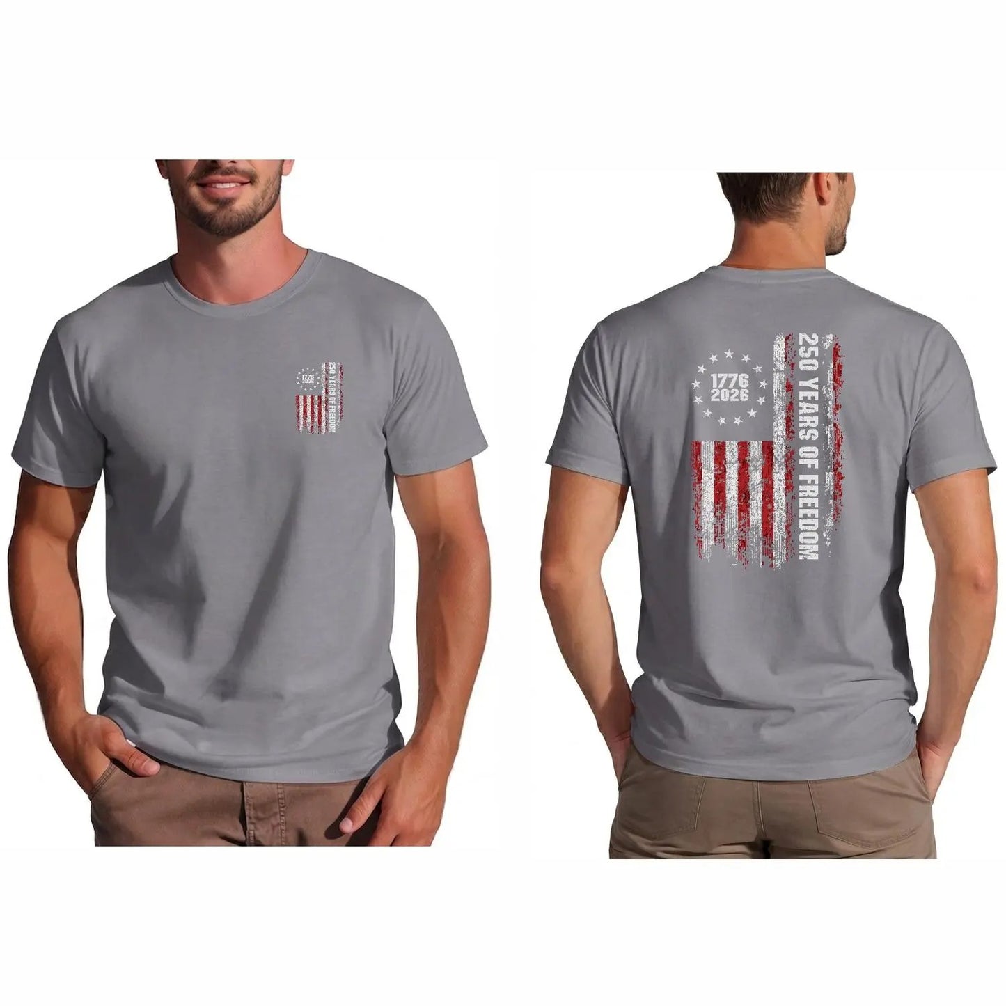 Double-Sided 250th Anniversary American Flag T-Shirt / Sweatshirt / Hoodie