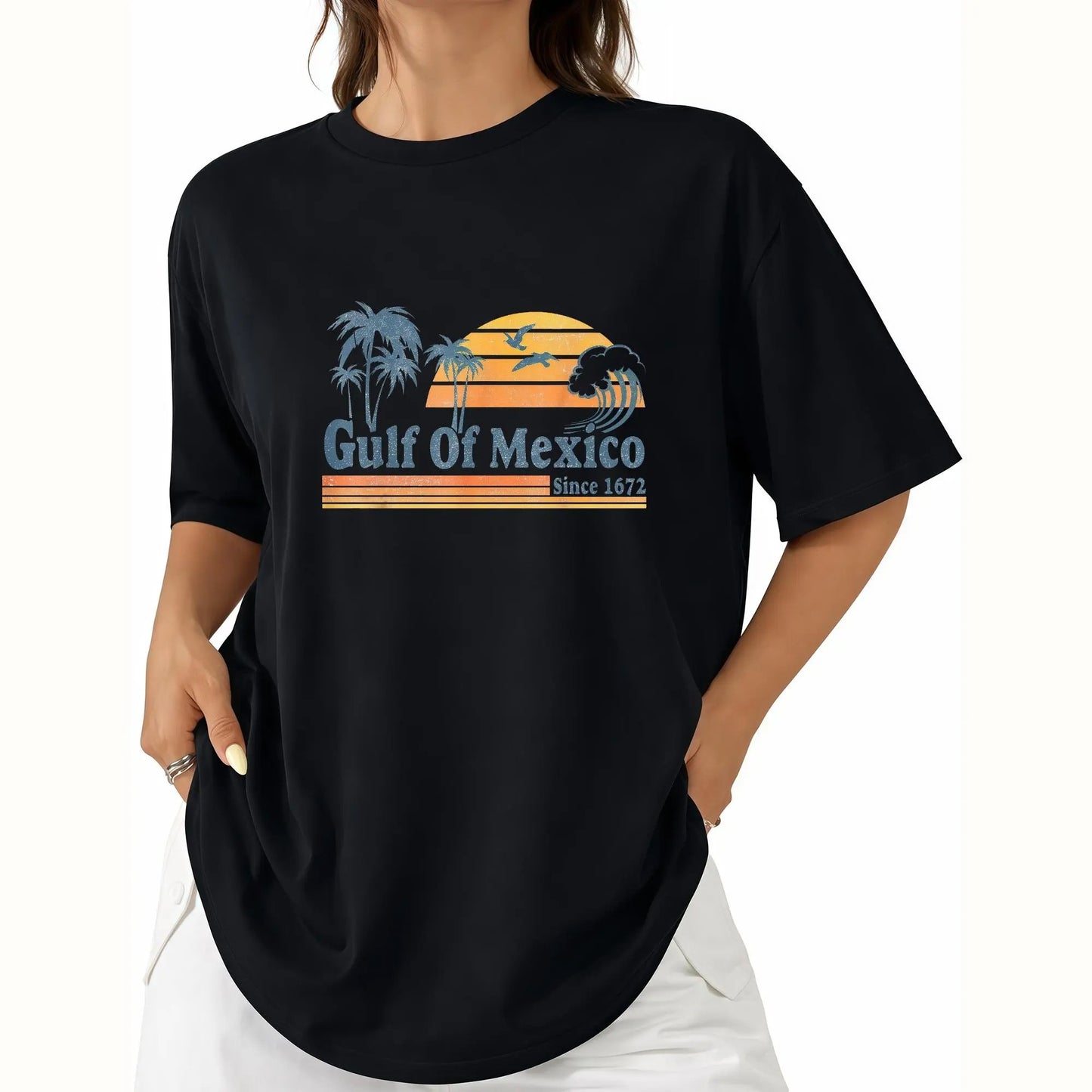 Vintage Beach Style Gulf of Mexico Graphic T-Shirt / Sweatshirt / Hoodie