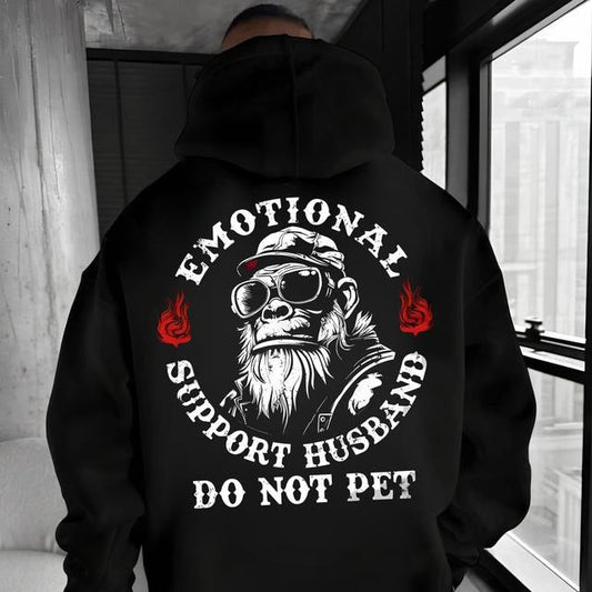 Emotional Support Husband Do Not Pet Funny Husband Gorilla T-Shirt / Sweatshirt / Hoodie