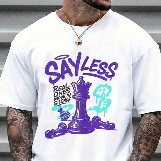 Retro Graffiti Bubble Font Urban Street Art Say Less Graphic T-Shirt / Sweatshirt / Hoodie
