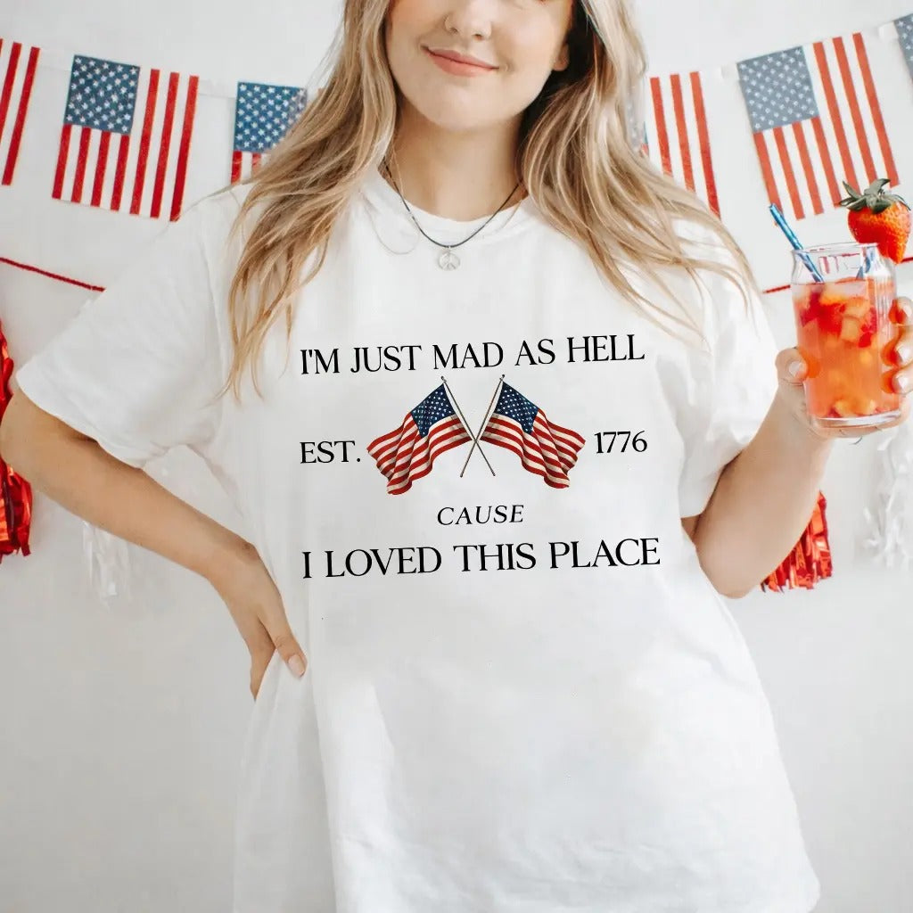 Patriotic 1776 USA Flag Independence Day T-Shirt / Sweatshirt / Hoodie