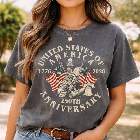 USA 250th Anniversary Vintage 4th of July Patriotic Gift T-Shirt / Sweatshirt / Hoodie
