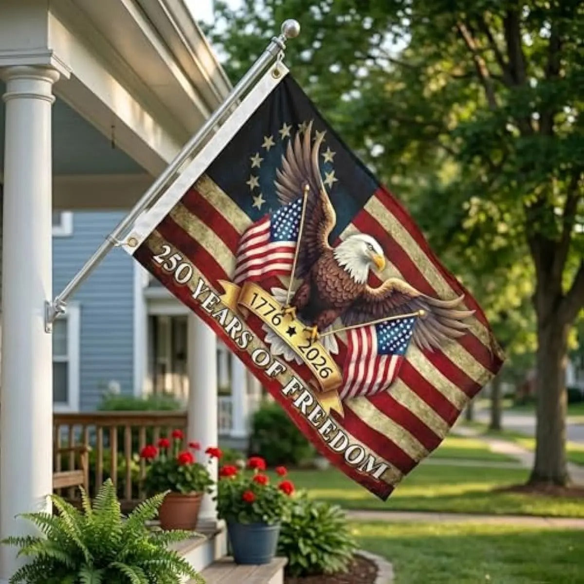 250th Anniversary American Flag Patriotic Eagle