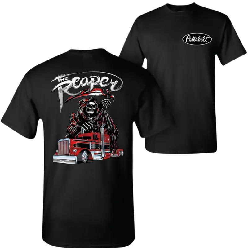 Grim Reaper Peterbilt Big Rig Truck Graphic T-Shirt / Sweatshirt / Hoodie