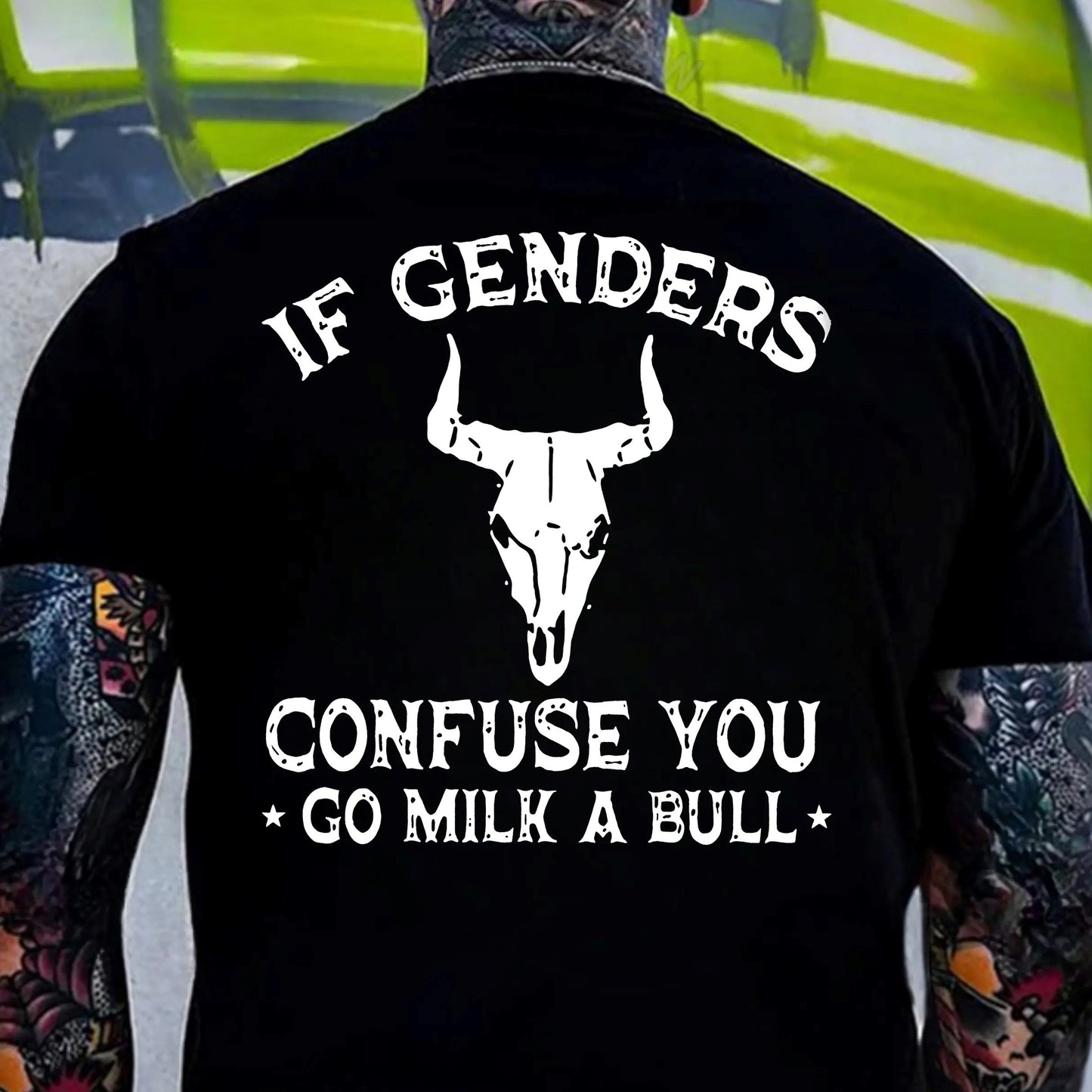 Go Milk A Bull Funny Bull Skull Graphic T-Shirt / Sweatshirt / Hoodie