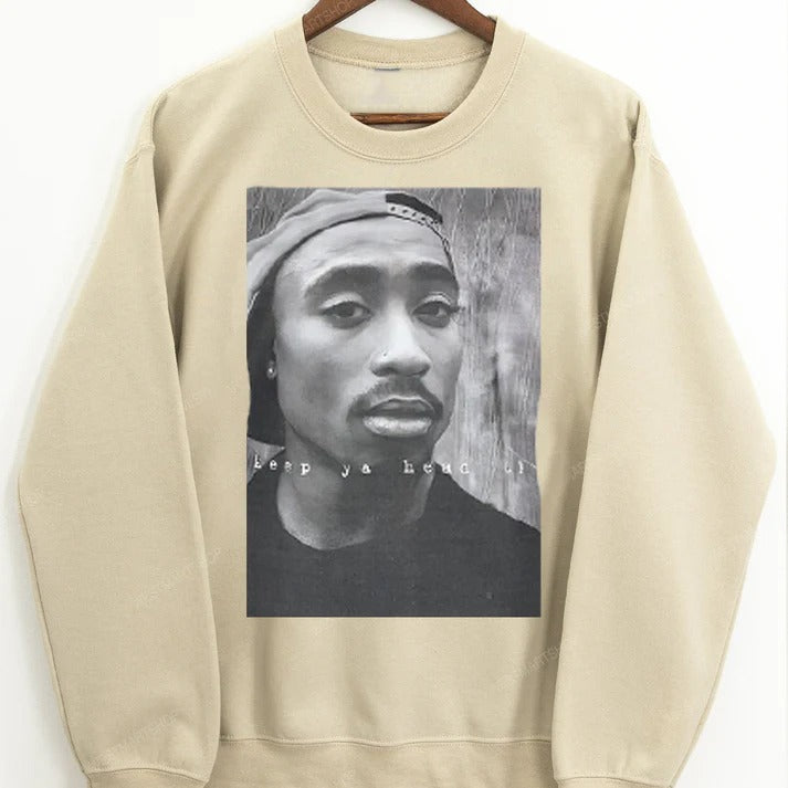 Vintage TuPac Graphic 90s Hip Hop Legends Keep Ya Head Up T-Shirt / Sweatshirt / Hoodie