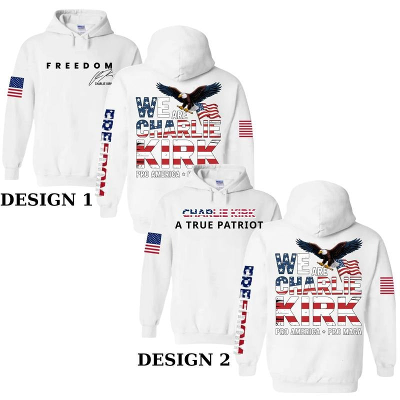 Charlie Freedom Patriotic USA Flag Graphic T-Shirt / Sweatshirt / Hoodie