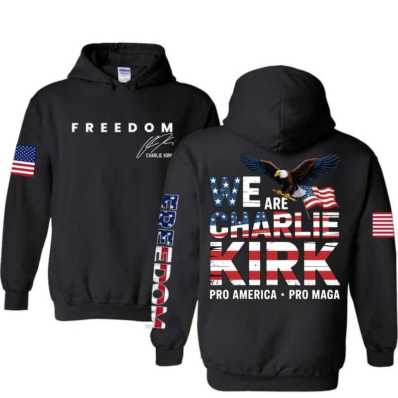 Charlie Freedom Patriotic USA Flag Graphic T-Shirt / Sweatshirt / Hoodie