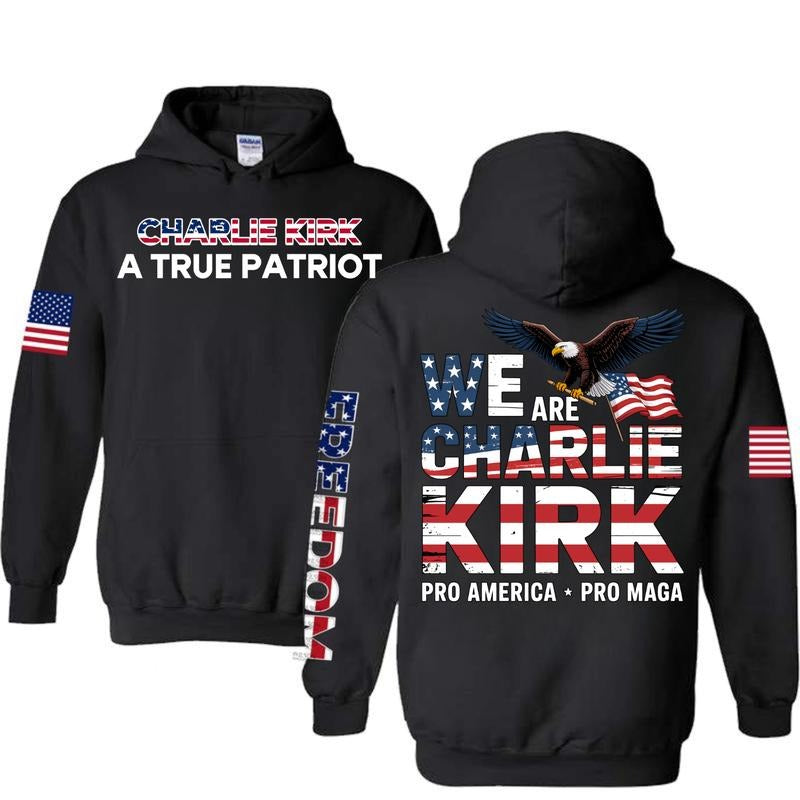 Charlie Freedom Patriotic USA Flag Graphic T-Shirt / Sweatshirt / Hoodie