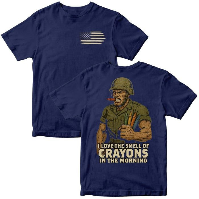 USMC Crayon Eater I Love The Smell of Crayons in the Morning T-Shirt / Sweatshirt / Hoodie