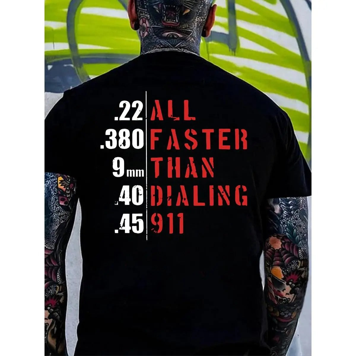 Faster Than Dialing 911 Tactical Humor T-Shirt / Sweatshirt / Hoodie