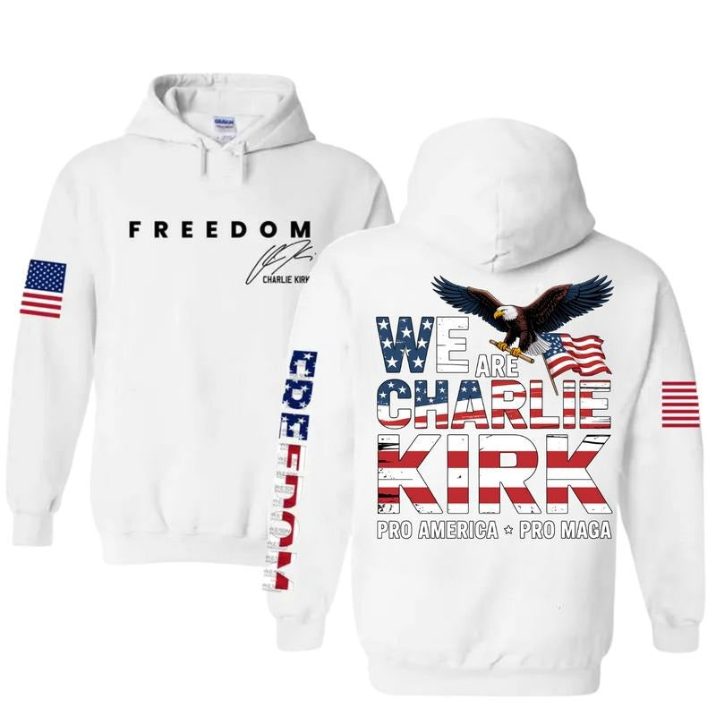 Charlie Freedom Patriotic USA Flag Graphic T-Shirt / Sweatshirt / Hoodie