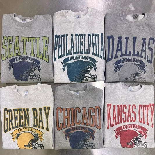 Vintage Hometown Football Team T-Shirt / Sweatshirt / Hoodie