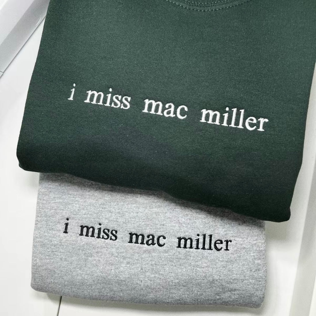 I Miss Mac Miller Embroidered T-Shirt / Sweatshirt / Hoodie