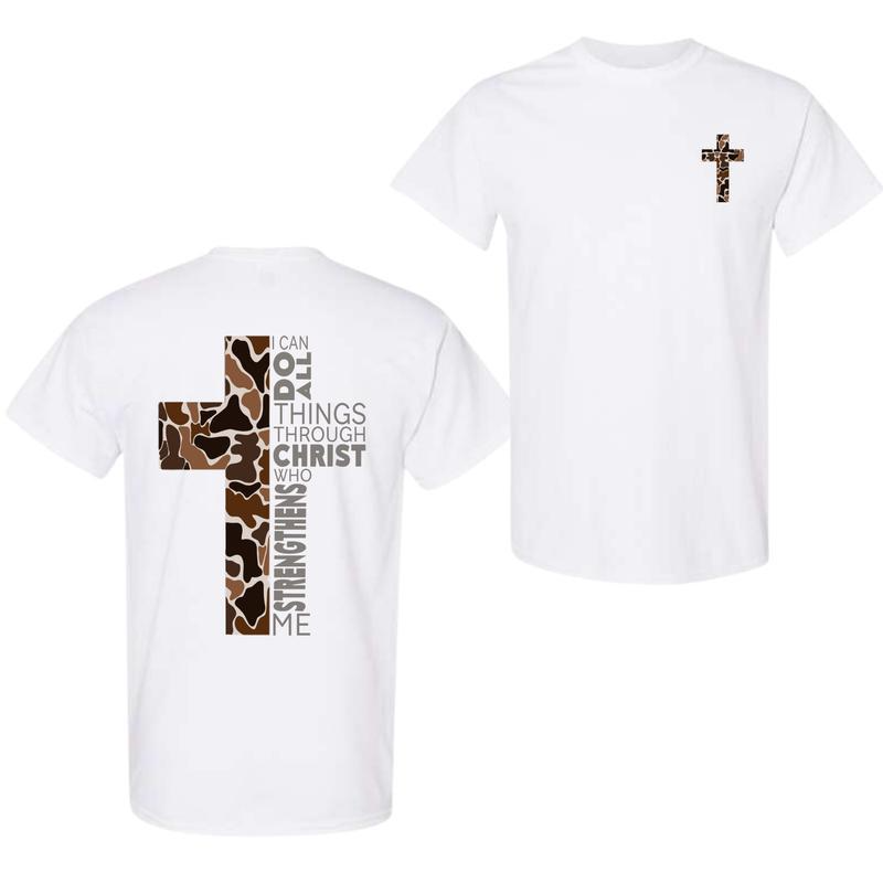 Camo Cross Christian Outdoors Graphic T-Shirt / Sweatshirt / Hoodie