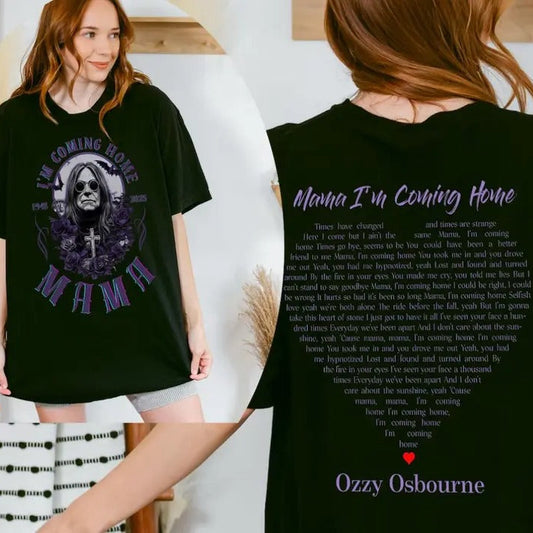 Mama I'm Coming Home Ozzy Casual Streetwear Rock Styles T-Shirt / Sweatshirt / Hoodie