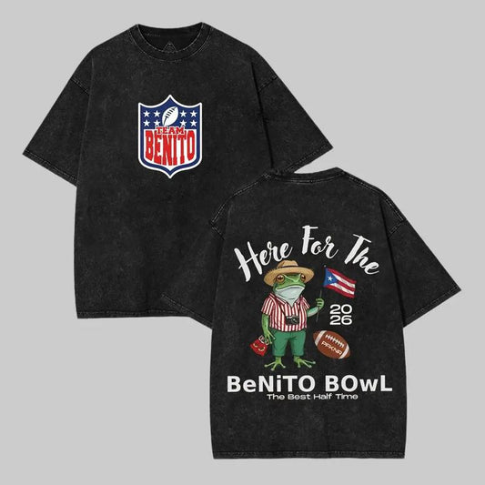Benito Bowl 2026 Funny Football Bad Bunny Design Graphic T-Shirt / Sweatshirt / Hoodie
