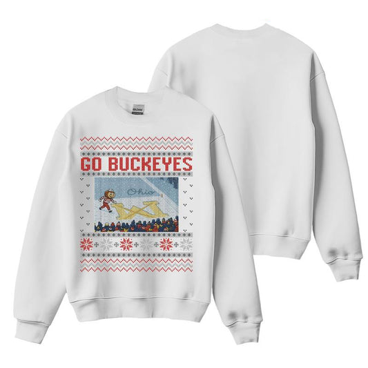 Ohio vs Michigan Rivalry  Script Ohio on Big M Christmas T-Shirt / Sweatshirt / Hoodie