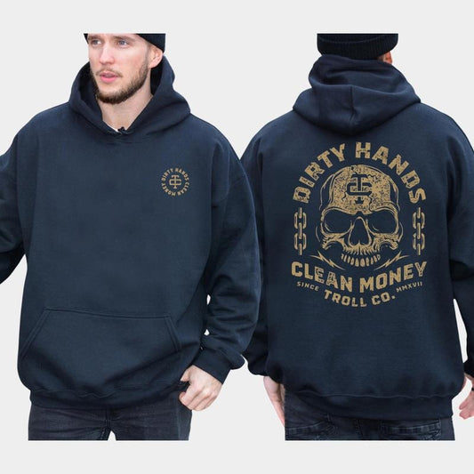 Dirty Hand Clean Money Golden Skull T-Shirt / Sweatshirt / Hoodie