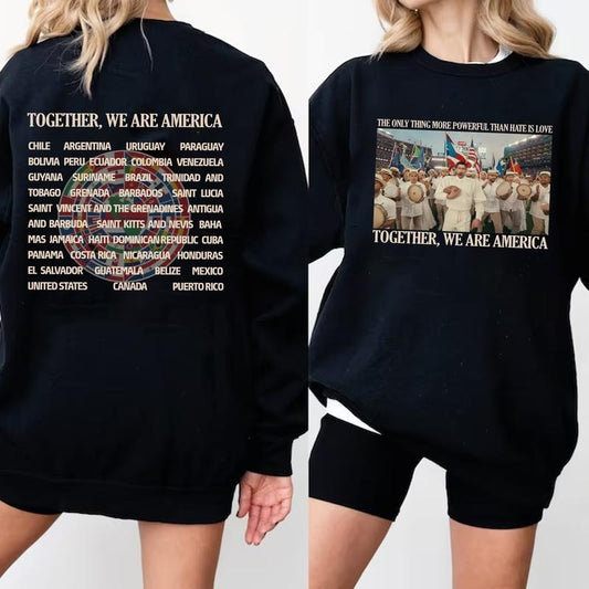 Together We Are America Bunny Bowl Two Sides T-Shirt / Sweatshirt / Hoodie