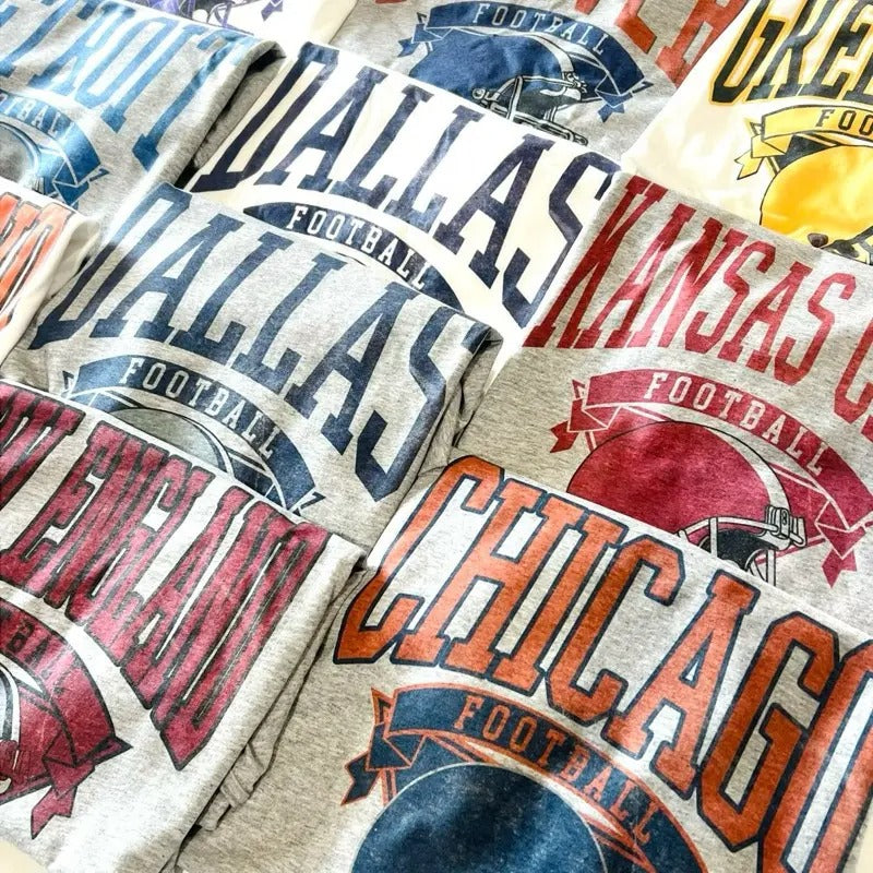 Vintage Hometown Football Team T-Shirt / Sweatshirt / Hoodie