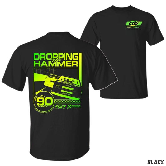 Dropping the Hammer Chevy Retro 90s Stock Car Racing Graphic T-Shirt / Sweatshirt / Hoodie
