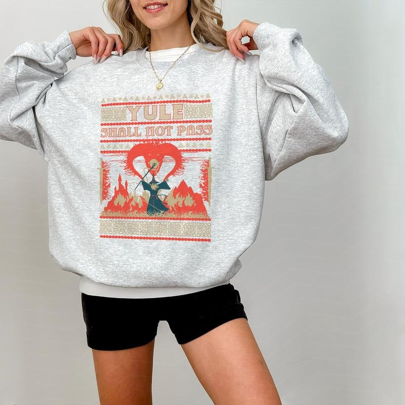 Yule Shall Not Pass Funny LOTR Christmas T-Shirt / Sweatshirt / Hoodie