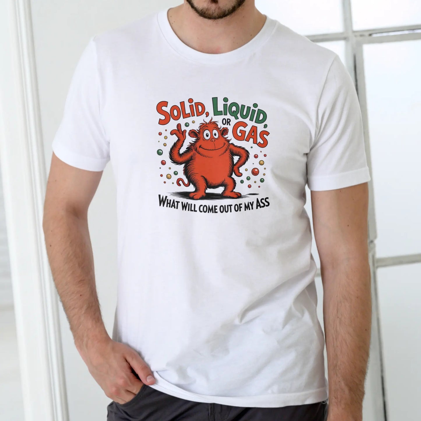 SOLID LIQUID OR GAS Funny Graphic T-Shirt / Sweatshirt / Hoodie