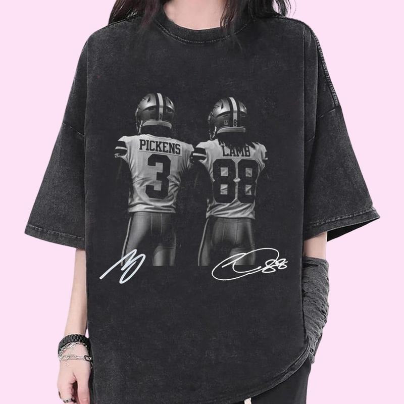 George Pickens Ceedee Lamb Graphic Vintage Dallas Football Retro 90s T-Shirt / Sweatshirt / Hoodie