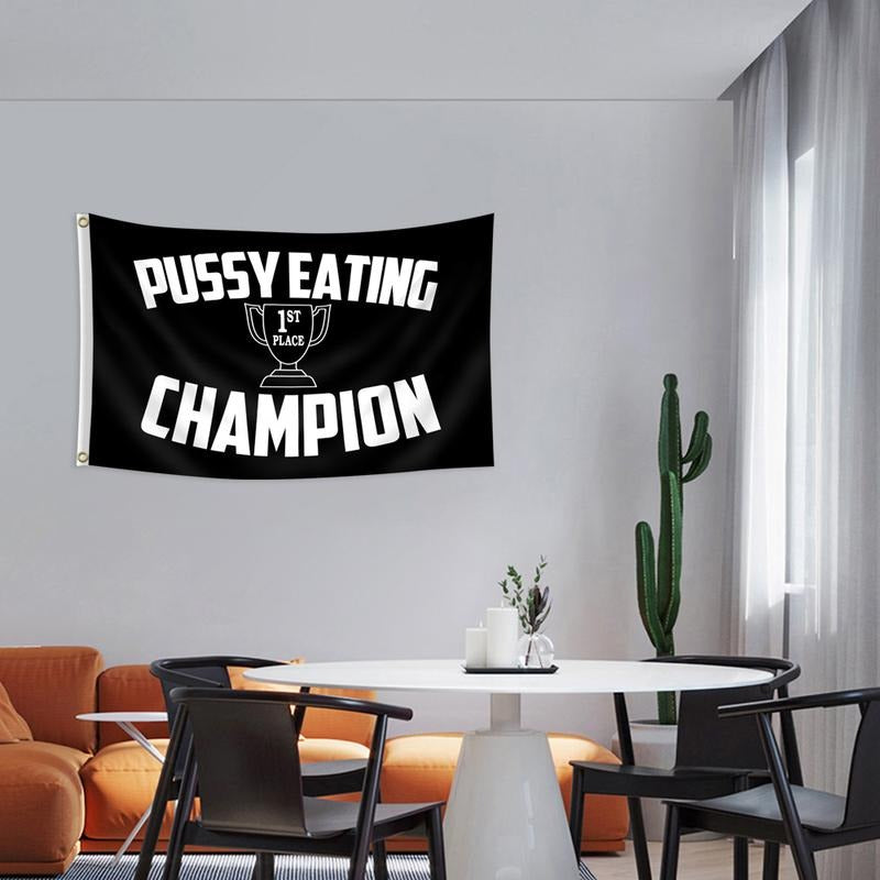 Champion Flag Funny Flag Wall Flag Hanging Decor