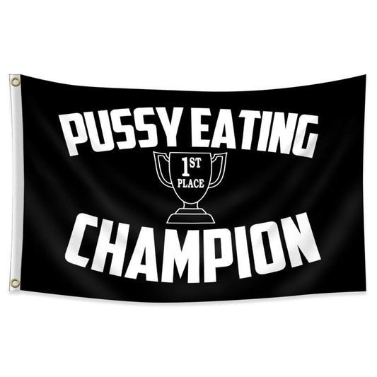 Champion Flag Funny Flag Wall Flag Hanging Decor