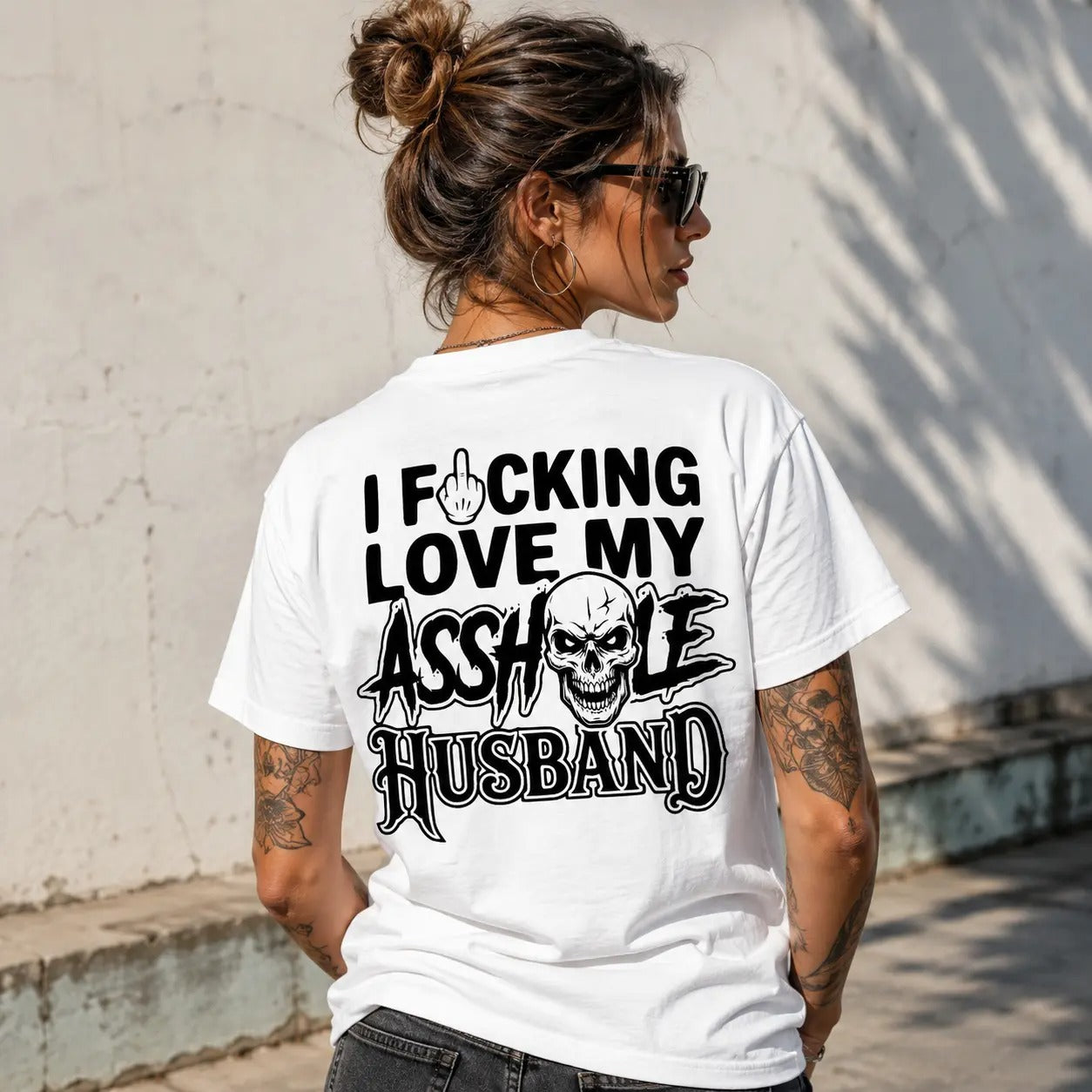 Love My Husband Skull Graphic T-Shirt / Sweatshirt / Hoodie