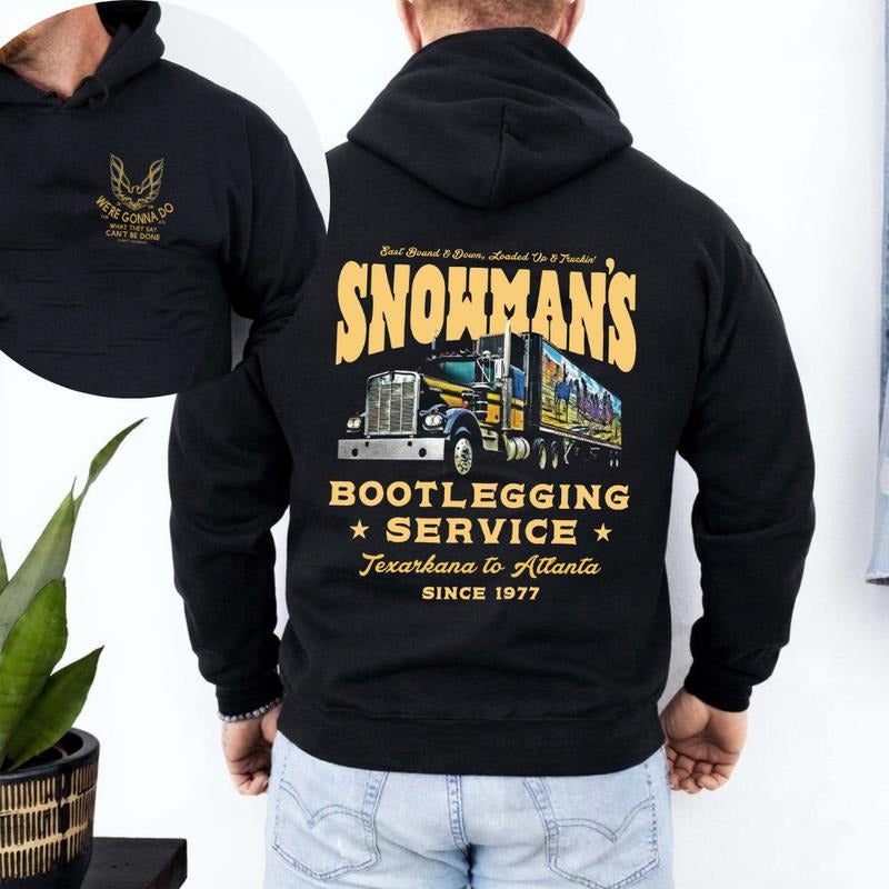 Snowman’s Bootlegging Service Smokey and the Bandit Movie Fan Gift T-Shirt / Sweatshirt / Hoodie