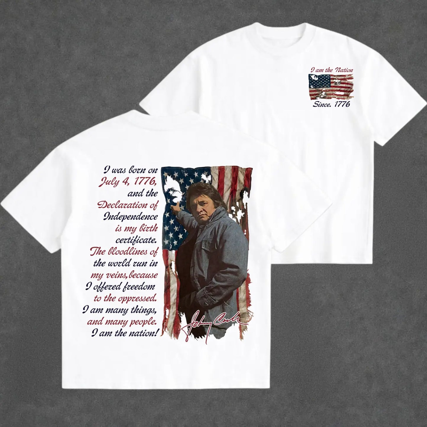 Vintage Nation Since 1776 T-Shirt / Sweatshirt / Hoodie